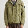 Garment-Dyed Padded Crinkled-Nylon Hooded Jacket - FR Garment-Dyed Padded Crinkled-Nylon Hooded Jacket - FR