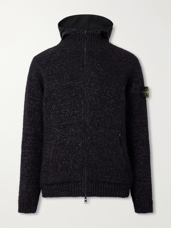 Reversible Knitted Cotton-Blend Shell Jacket