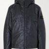 Logo-Appliquéd Leather Hooded Jacket Logo-Appliquéd Leather Hooded Jacket
