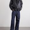 Logo-Appliquéd Leather Hooded Jacket - OU Logo-Appliquéd Leather Hooded Jacket - OU
