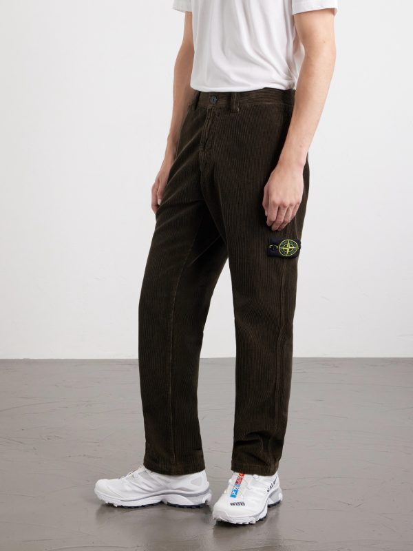 Logo-Appliquéd Wide-Leg Cotton-Corduroy Trousers - FR Logo-Appliquéd Wide-Leg Cotton-Corduroy Trousers - FR
