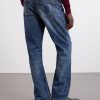 Vega Straight-Leg Mid-Rise Cotton-Blend Jeans - BK Vega Straight-Leg Mid-Rise Cotton-Blend Jeans - BK