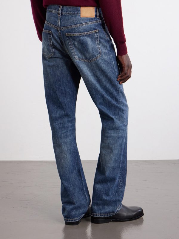 Vega Straight-Leg Mid-Rise Cotton-Blend Jeans - BK Vega Straight-Leg Mid-Rise Cotton-Blend Jeans - BK