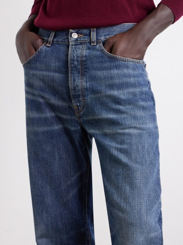 Vega Straight-Leg Mid-Rise Cotton-Blend Jeans - E2 Vega Straight-Leg Mid-Rise Cotton-Blend Jeans - E2