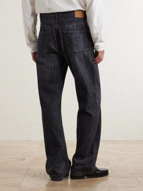 Vega Straight-Leg Recycled Cotton-Blend Jeans - BK Vega Straight-Leg Recycled Cotton-Blend Jeans - BK