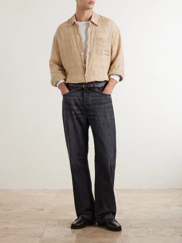 Vega Straight-Leg Recycled Cotton-Blend Jeans - OU Vega Straight-Leg Recycled Cotton-Blend Jeans - OU