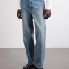 Genua Straight-Leg Mid-Rise Cotton Jeans - FR