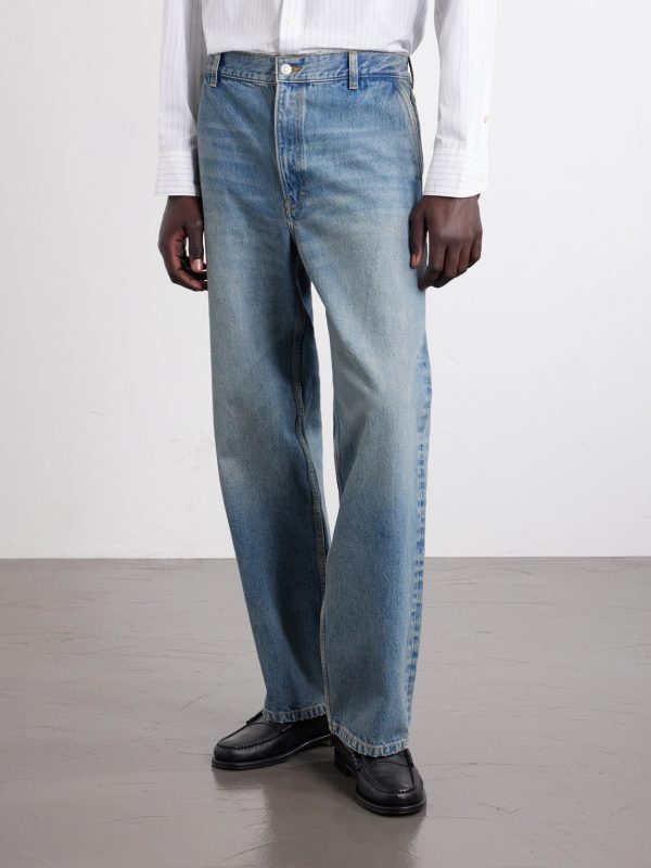 Genua Straight-Leg Mid-Rise Cotton Jeans - FR