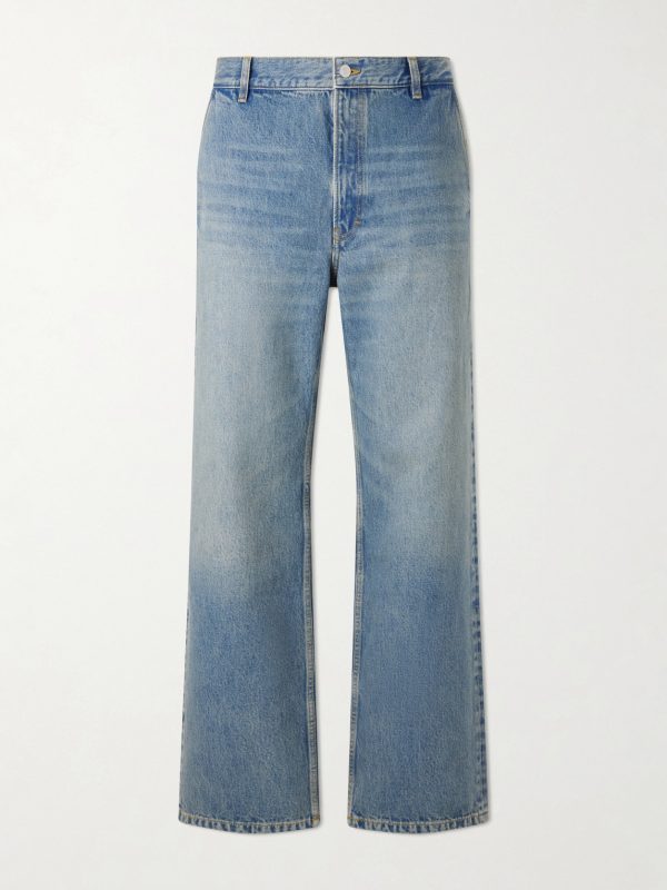 Genua Straight-Leg Mid-Rise Cotton Jeans