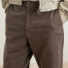 Genua Wide-Leg Herringbone Cotton-Blend Trousers - CU Genua Wide-Leg Herringbone Cotton-Blend Trousers - CU
