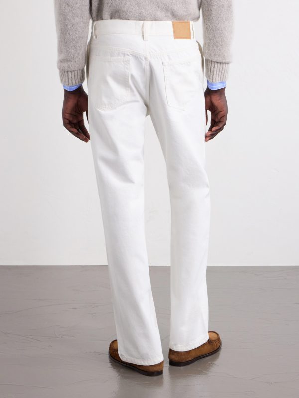 Genua Straight-Leg Cotton-Blend Jeans - BK Genua Straight-Leg Cotton-Blend Jeans - BK