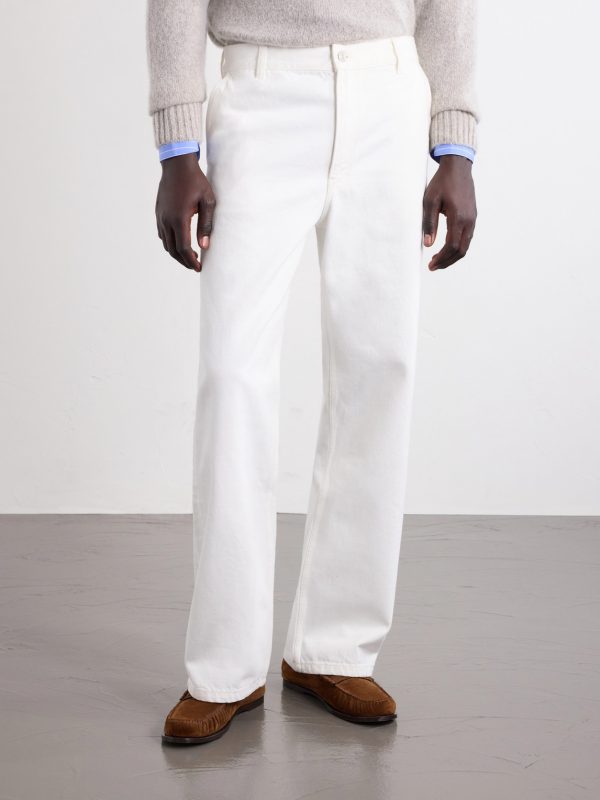 Genua Straight-Leg Cotton-Blend Jeans - FR Genua Straight-Leg Cotton-Blend Jeans - FR