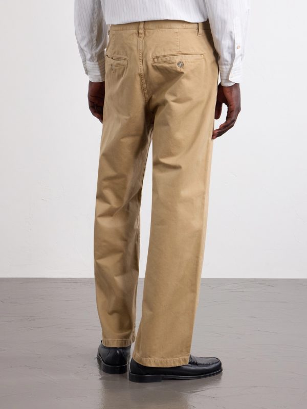 Genua Chino Straight-Leg Cotton Trousers - BK Genua Chino Straight-Leg Cotton Trousers - BK