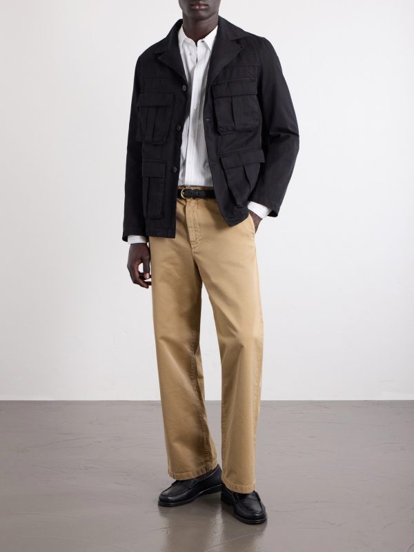 Genua Chino Straight-Leg Cotton Trousers - OU Genua Chino Straight-Leg Cotton Trousers - OU
