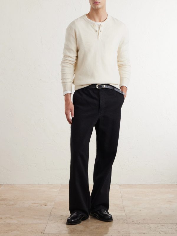 Genua Straight-Leg Cotton-Blend Chino Trousers - OU