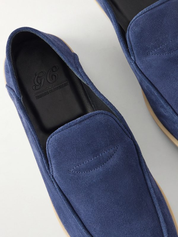 Mayfair II Collapsible-Heel Suede Loafers - CU Mayfair II Collapsible-Heel Suede Loafers - CU
