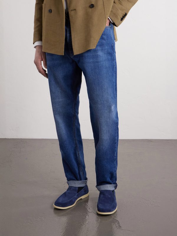 Mayfair II Collapsible-Heel Suede Loafers - OU Mayfair II Collapsible-Heel Suede Loafers - OU