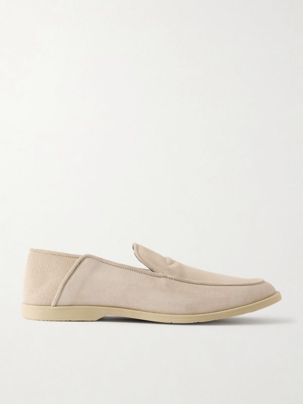 Mayfair II Collapsible-Heel Suede Loafers