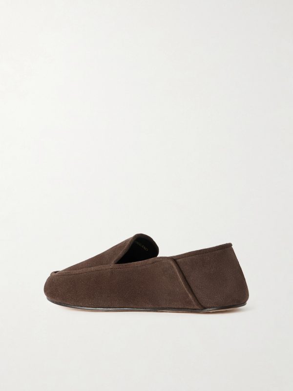 Mayfair II Collapsible-Heel Suede Loafers - BK Mayfair II Collapsible-Heel Suede Loafers - BK