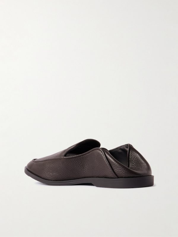 Mayfair II Collapsible-Heel Deerskin Loafers - BK