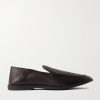 Mayfair II Collapsible-Heel Deerskin Loafers