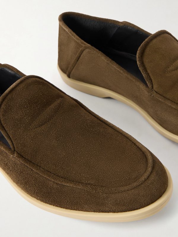 Mayfair II Collapsible-Heel Suede Loafers - CU Mayfair II Collapsible-Heel Suede Loafers - CU
