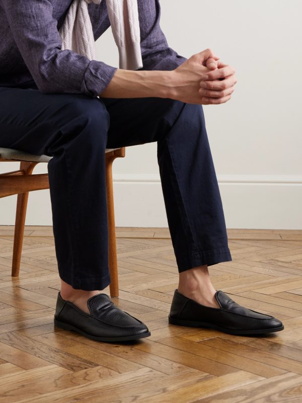 Mayfair II Collapsible-Heel Deerkskin Loafers - OU Mayfair II Collapsible-Heel Deerkskin Loafers - OU