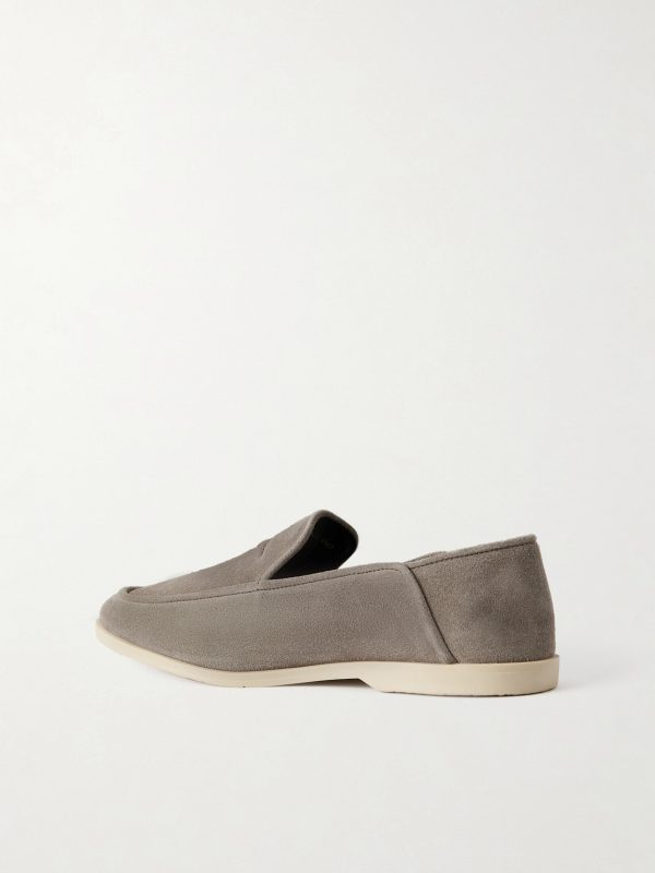 Mayfair II Collapsible-Heel Suede Loafers - BK Mayfair II Collapsible-Heel Suede Loafers - BK