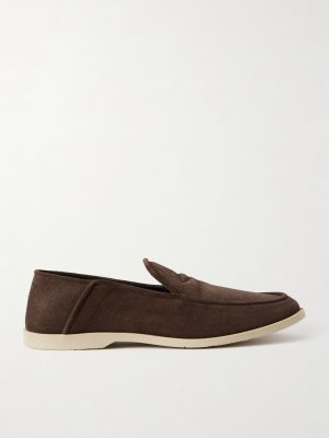 Mayfair II Collapsible-Heel Suede Loafers