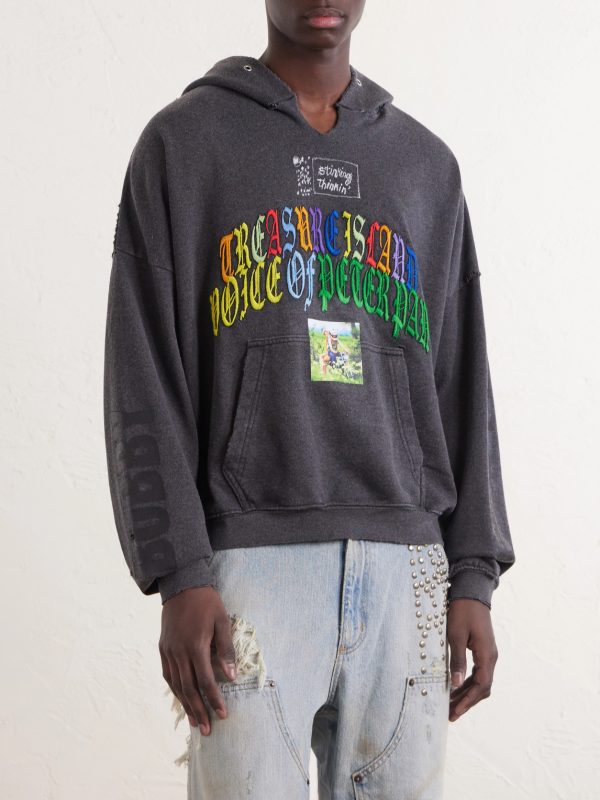 Bobby Driscoll Embroidered Printed Cotton-Blend Jersey Hoodie - FR Bobby Driscoll Embroidered Printed Cotton-Blend Jersey Hoodie - FR