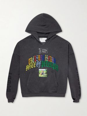 Bobby Driscoll Embroidered Printed Cotton-Blend Jersey Hoodie Bobby Driscoll Embroidered Printed Cotton-Blend Jersey Hoodie