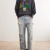 Bobby Driscoll Embroidered Printed Cotton-Blend Jersey Hoodie - OU Bobby Driscoll Embroidered Printed Cotton-Blend Jersey Hoodie - OU