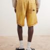 Montauk Embroidered Printed Corduroy-Linen Shorts - BK Montauk Embroidered Printed Corduroy-Linen Shorts - BK