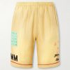 Montauk Embroidered Printed Corduroy-Linen Shorts Montauk Embroidered Printed Corduroy-Linen Shorts