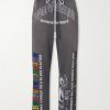 Bobby Driscoll Embellished Printed Cotton-Fleece Sweatpants Bobby Driscoll Embellished Printed Cotton-Fleece Sweatpants