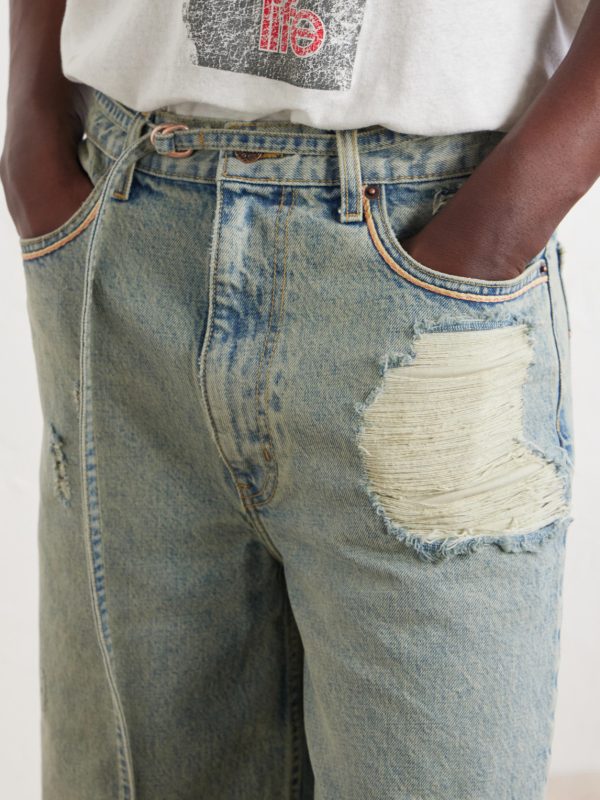 Good Good Times Distressed Denim Shorts - CU Good Good Times Distressed Denim Shorts - CU
