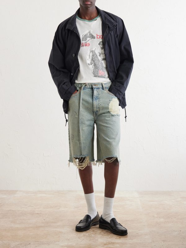 Good Good Times Distressed Denim Shorts - OU Good Good Times Distressed Denim Shorts - OU