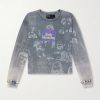 Bethlehem Inn Distressed Printed Cotton-Jersey Shirt
