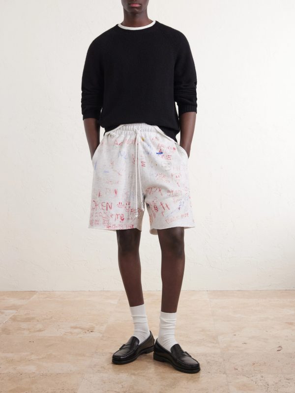 Joshua Tree Printed Cotton-Jersey Shorts - OU Joshua Tree Printed Cotton-Jersey Shorts - OU