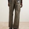 Been Thru It Straight-Leg Distressed Waxed Cotton-Canvas Trousers - BK Been Thru It Straight-Leg Distressed Waxed Cotton-Canvas Trousers - BK