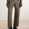 Been Thru It Straight-Leg Distressed Waxed Cotton-Canvas Trousers - FR Been Thru It Straight-Leg Distressed Waxed Cotton-Canvas Trousers - FR