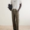 Been Thru It Straight-Leg Distressed Waxed Cotton-Canvas Trousers - OU Been Thru It Straight-Leg Distressed Waxed Cotton-Canvas Trousers - OU