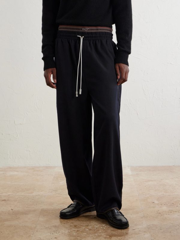 Wide-Leg Wool-Blend Sweatpants - FR Wide-Leg Wool-Blend Sweatpants - FR