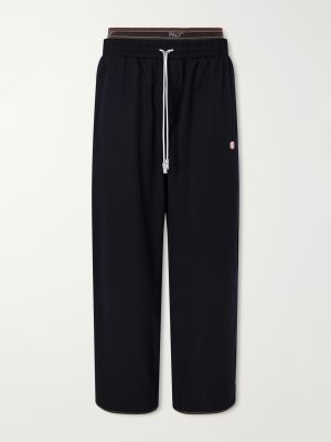 Wide-Leg Wool-Blend Sweatpants Wide-Leg Wool-Blend Sweatpants