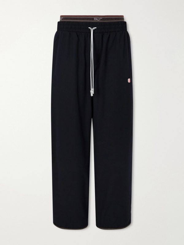 Wide-Leg Wool-Blend Sweatpants Wide-Leg Wool-Blend Sweatpants