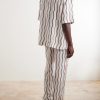 + La Marzocco Delfino Striped Tencel® Linen-Blend Pyjama Bottoms - BK
