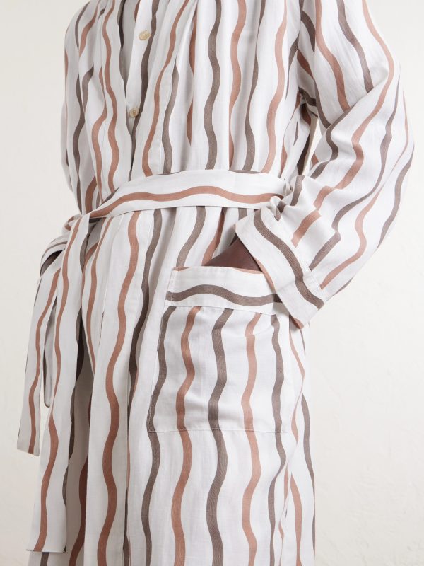 + La Marzocco Striped Belted Tencel® and Linen-Blend Pyjamas - CU