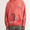 Chelsea Hotel Distressed Printed Cotton-Jersey Hoodie - FR
