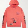 Chelsea Hotel Distressed Printed Cotton-Jersey Hoodie