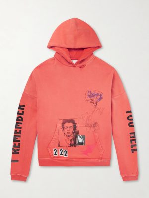 Chelsea Hotel Distressed Printed Cotton-Jersey Hoodie Chelsea Hotel Distressed Printed Cotton-Jersey Hoodie
